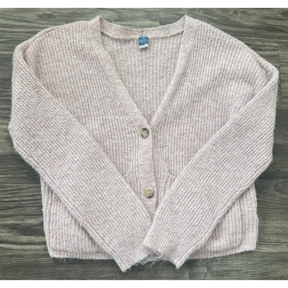 Girls Youth Cardigan Fuzzy Cozycore Button Up Cottagcore‎ Prairie Indie Boho Y2K